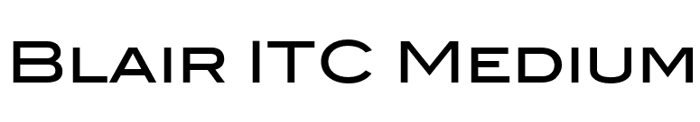 Blair ITC Medium font preview