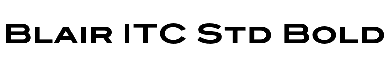 Blair ITC Std Bold font preview