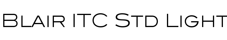 Blair ITC Std Light font preview