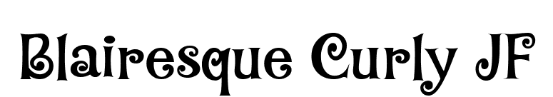 Blairesque Curly JF font preview