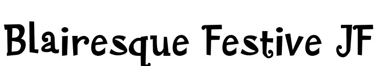 Blairesque Festive JF font preview