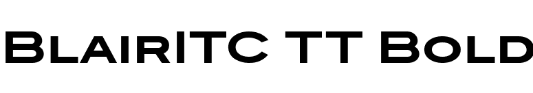 BlairITC TT Bold font preview