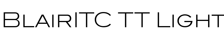 BlairITC TT Light font preview