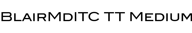 BlairMdITC TT Medium font preview