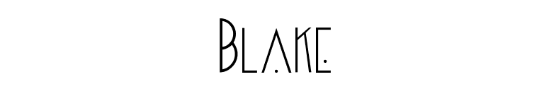 Blake font preview
