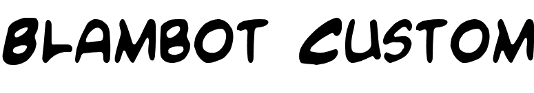 Blambot Custom font preview