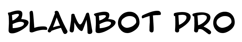 Blambot Pro font preview