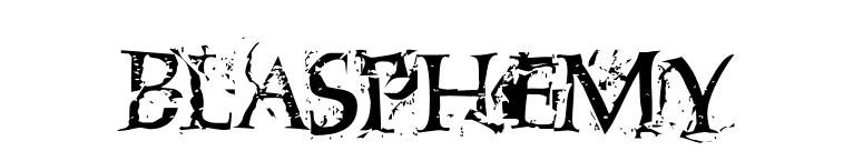 Blasphemy font preview