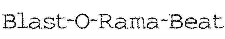 Blast-O-Rama-Beat font preview