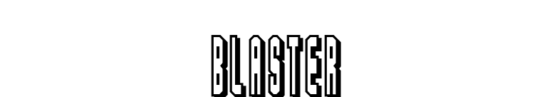 Blaster font preview