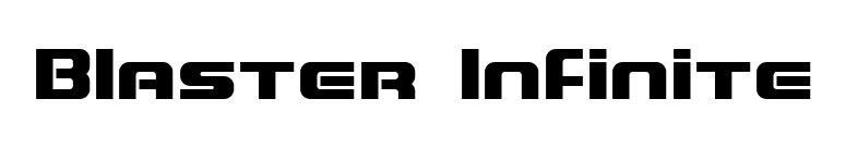 Blaster Infinite font preview