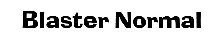 Blaster Normal font preview