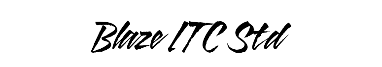 Blaze ITC Std font preview