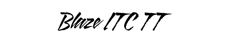 Blaze ITC TT font preview