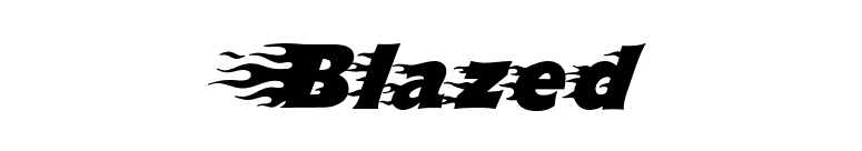 Blazed font preview