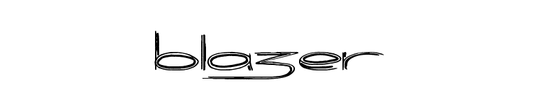 Blazer font preview