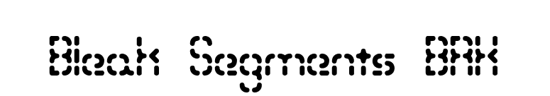 Bleak Segments BRK font preview