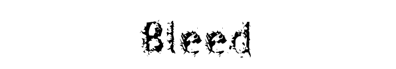 Bleed font preview