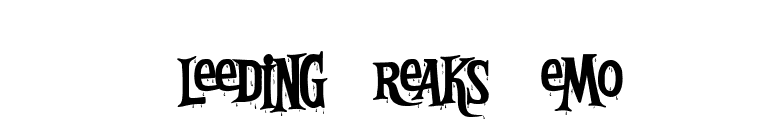 Bleeding Freaks Demo font preview