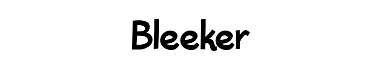 Bleeker font preview