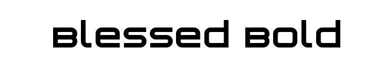 Blessed Bold font preview