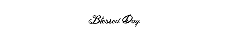 Blessed Day font preview