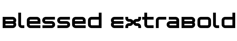 Blessed ExtraBold font preview