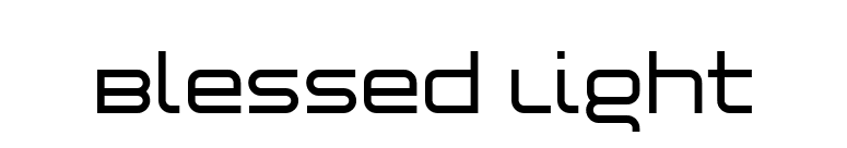 Blessed Light font preview