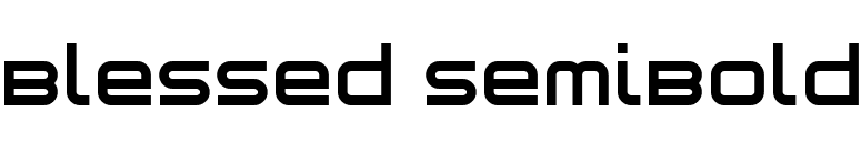 Blessed SemiBold font preview