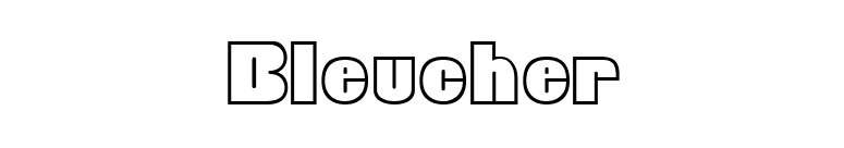 Bleucher font preview