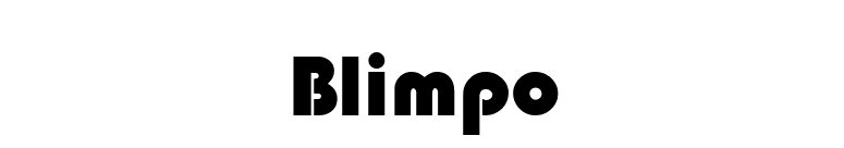 Blimpo font preview