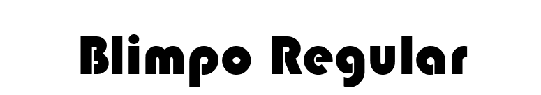 Blimpo Regular font preview