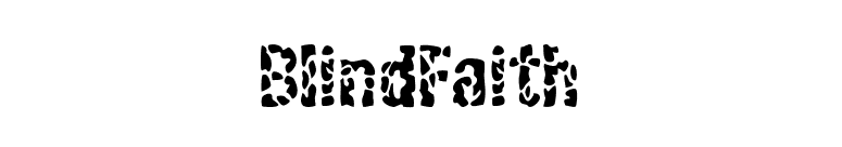 BlindFaith font preview
