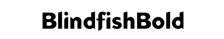 BlindfishBold font preview