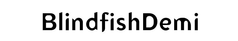 BlindfishDemi font preview