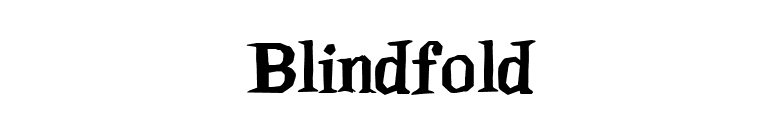 Blindfold font preview