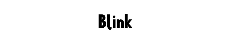 Blink font preview