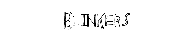 Blinkers font preview