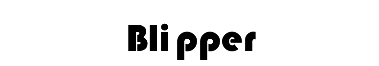 Blipper font preview