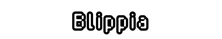Blippia font preview