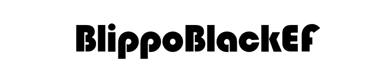 BlippoBlackEF font preview