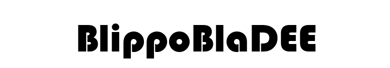 BlippoBlaDEE font preview