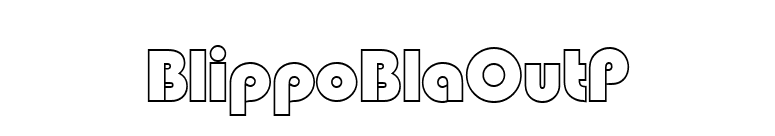 BlippoBlaOutP font preview