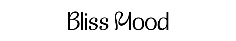 Bliss Mood font preview