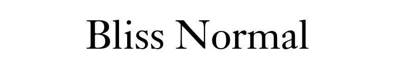 Bliss Normal font preview
