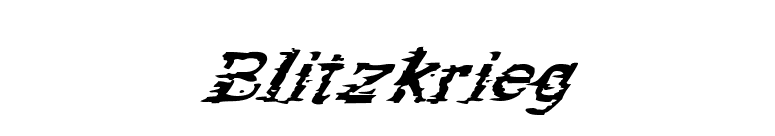 Blitzkrieg font preview