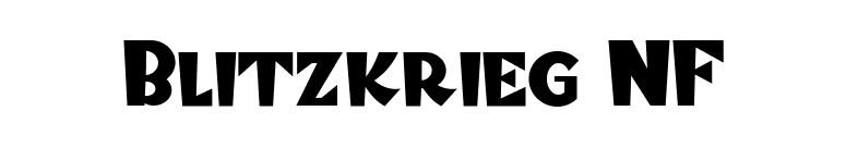 Blitzkrieg NF font preview