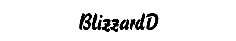 BlizzardD font preview