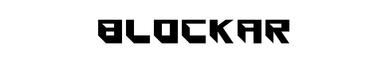 Blockar font preview