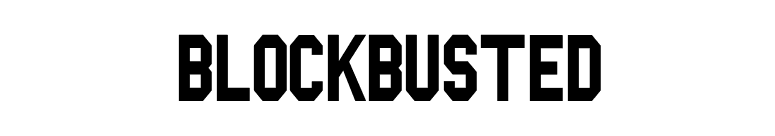 Blockbusted font preview